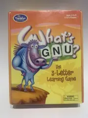 THINKFUN What's GNU? The 3-Letter Learning Game Board (Ages 5 To 8 - BRAND NEW