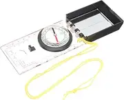 Yardwe Compass and Map Ruler Tool Durable for Outdoor Exploration and Family Travel