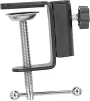 SWOOMEY Alloy Microphone Bracket Base with Table Mount Clip Easy to Install Microphone Stand Holder for Home Broadcasting and Recording Scratch Protection and Firm Grip