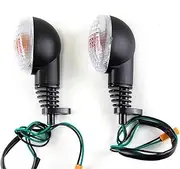 Motorcycle Indicators Flowing Turn Signal Lights Motorcycle Turn Signals Light Indicators Amber For KA&WA&SA&KI for NI&NJ&A 250R 250 2008-2012 KLX250S KLX250SF VN650 EX250(Clear)
