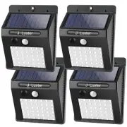 Solar Outdoor Lights [4pack/3 Working Modes] Motion Sensor Security Lights, I...
