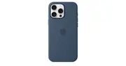 iPhone 16 Pro Max Silicone Case with MagSafe — Denim