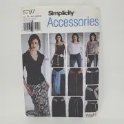 Simplicity 5797 Sewing Pattern Belts Sashes & Accessories