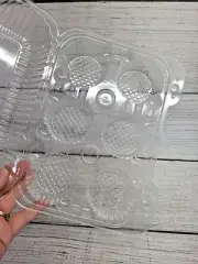 New 200 Pack Cupcake Containers 6 Count Clear Clamshell Muffin Holders Carrier