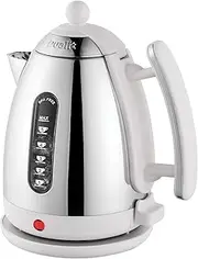 Lite Kettle - 1.5L Jug Kettle - Polished with Gloss White, High Gloss Finish - Fast Boiling Kettle by Dualit - 72015