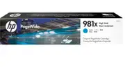 HP 981X Cyan Pagewide Ink Cartridge (Original)