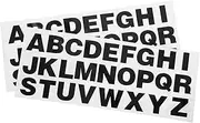 COSMEVIVI 2pcs Car Decorative Stickers Stickers Self Adhesive Letters Number Decals Custom Car Decal Vinyl Letters Vinyl Numbers Black PVC