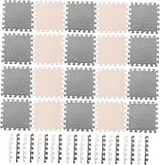 ERINGOGO 20pcs Interlocking Crawling Mats Soft Floor Cushions for Play Portable and Comfortable for Home Nursery and Playroom Use Random Color