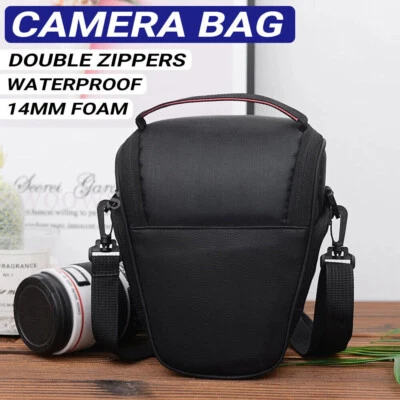 DSLR SLR Camera Bag Shoulder Case Waterproof For Canon EOS Nikon Sony Panasonic