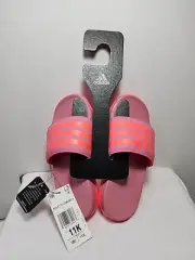 Adidas Kids Pink Girls size 11 K Adilette Comfort K Slides Slip Ons New w Tags