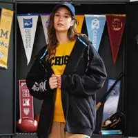 在飛比找蝦皮商城優惠-OB嚴選 NCAA北卡羅萊納大學．美式休閒異材質連帽拉鏈外套