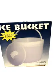 Acrylic Ice Bucket With Lid Translucent