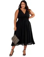 [Pink Dusk] Watermelon Sugar Midi Dress in Black