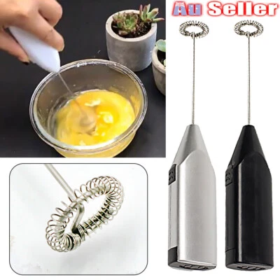 Electric Kitchen Mini Foamer Milk Frother Egg Beater Stirrer Whisk Mixer Tool NV