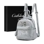 SILVER BACKPACK FOR WOMEN, VERSATILE, HANDSOME, GOOD-LOOKING