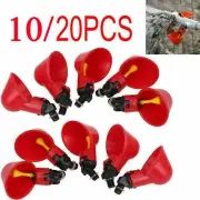 10/20 Pcs Poultry Water Drinking Cups for Chicken Hen Bird Quail Farm Automatic