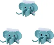 HOMSFOU 3PCS Cartoon Elephant Support Bracket Color Fixator for Bathroom Lightweight and Stable Design Present for Family and Friends Compatible with Standard Shower Heads Random Color