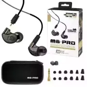 MEE Audio M6 PRO G2 Black In Ear Monitor Noise Isolating Earbuds Detachable New!