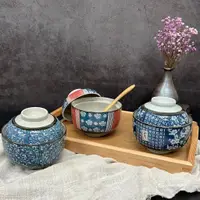 在飛比找蝦皮購物優惠-【吉翔餐具】日式陶瓷蓋碗 花風流 蓋碗 4吋 味噌碗 茶碗蒸