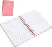 FUNOMOCYA Academic Planner Monthly and Weekly Schedule Organizer with Spiral Binding for Easy Flipping for Students and Professionals Design