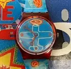 Swatch Watch Hour Plane GR140 Hand Signed Autograph By Otto Steininger NOS