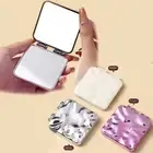 Plating Handheld Vanity Mirror Foldable Compact Mirror for Woman Girls