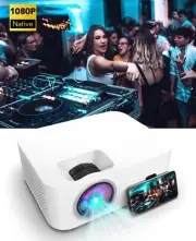 WiFi Native 1080P, Android TV, 4K Supported, 350 ANSI Lumens, Home Theater Proje