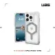 【UAG】iPhone 15 Pro 磁吸式耐衝擊保護殼（按鍵式）-極透明（灰圈）(支援MagSafe功能)