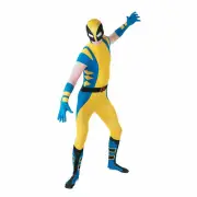 Men's Wolverine Second Skin Costume, Large, Apparel Accessories, 1 Piece