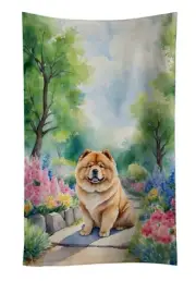 Chow Chow Spring Path Kitchen Towel Dish Cloths Guest Hand Towel Decorative