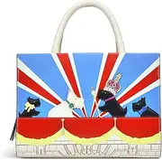 [RADLEY] London Royal Coronation Small Ziptop Grab Bag for Women, Handbag with Twin Grab Handles & Appliqué Scottie Dog Coronation Scene, Chalk