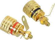 ETHZZLE Simple Design Speaker Terminal Connector Binding Post 408 Terminal for Loudspeaker Wiring Random