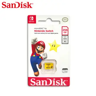 SanDisk 256G microSDXC 任天堂Switch專用記憶卡 100MB/s(SD-SQXAO-256G)