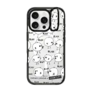 iPhone 16 Pro Impact Ring Stand Case MagSafe Compatible Blah birds by Matthew Langille