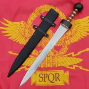 Brass Inlaid Handle Carbon Steel Gladius - Roman Officer Weapon