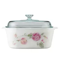 在飛比找i郵購優惠-【CORNINGWARE 康寧鍋】田園玫瑰5L方型康寧鍋 5