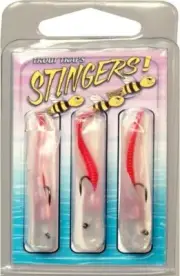 Trout Trap Stinger (3-Pack), Pearl Red