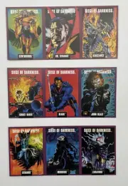 Marvel 1993 Siege Of Darkness Promo Cards Feat Morbius Ghost Rider & Dr. Strange