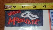 VTG GOOD BUDDY Denim Sew On / Iron On Patch "Wanna Modulate?" NOS Embroidered