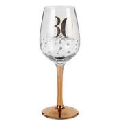 Happy Birthday 30 Stem Red/White Wine Drinking Glass Rose Gold Party 430ml
