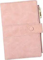 [Beavorty] Multifunctional Passport Holder Wallet Stylish Pink Travel Storage Organizer for Cards Tickets RFID Protection for Business Trips Family Travel