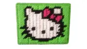 Hello Kitty Plastic Canvas Fridge Magnet