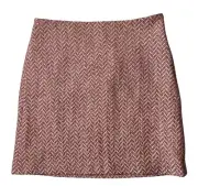 Brand New- Ann Taylor LOFT Aztec Cotton Blend Short Skirt Womens (Size 4)