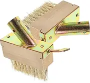ibasenice 2PCS Steel Wire Weeding Brush with Wooden Handle Ground Crack Remover Tool for Gardening and Maintenance