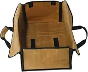 Luxshiny Practical Waxed Canvas Log Tote Bag Capacity Firewood Carrier with Padded Handles and Stylish Storage for Camping Grilling and Outdoor Use