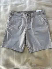 NWT AMERICAN EAGLE MENS SHORT DARK BEIGE SIZE 38 NEXT LEVEL FLEX CLASSIC 10.