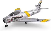 E-flite RC Airplane UMX F-86 Sabre 30mm EDF BNF Basic Transmitter Battery and Charger Not Included EFLU7050