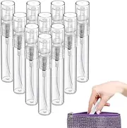 Mini Spray Bottle, 10 Pack 10ml Mini Plastic Spray Bottle Empty, Fine Mist Refillable Mini Perfume Bottle, Perfume Atomizer, Small Sample Containers, Plastic Portable Travel Bottle
