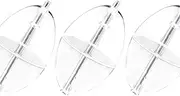 Dr.Fish 10 Pack Fishing Slip Cast Spin Floats 3 Sizes Fly Fishing Floats Clear Bobbers Oval Floats Bubble Floats Plastic Fishing Floats