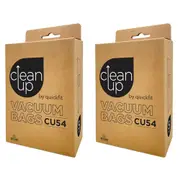 2x 5pc CleanUp CU54 Replacement Vacuum Bags for Efficient Cleaning Performance